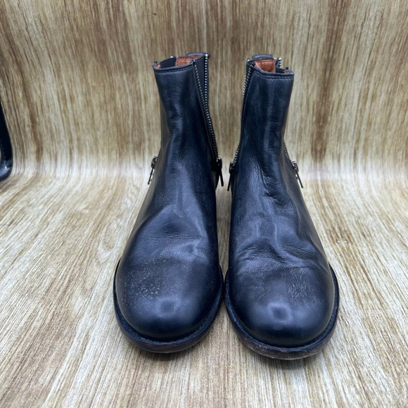 Frye Carly Zip Chelsea Boots Women's Size 9 EU 39.5 Leather Shoes Ankle Booties - Picture 2 of 10